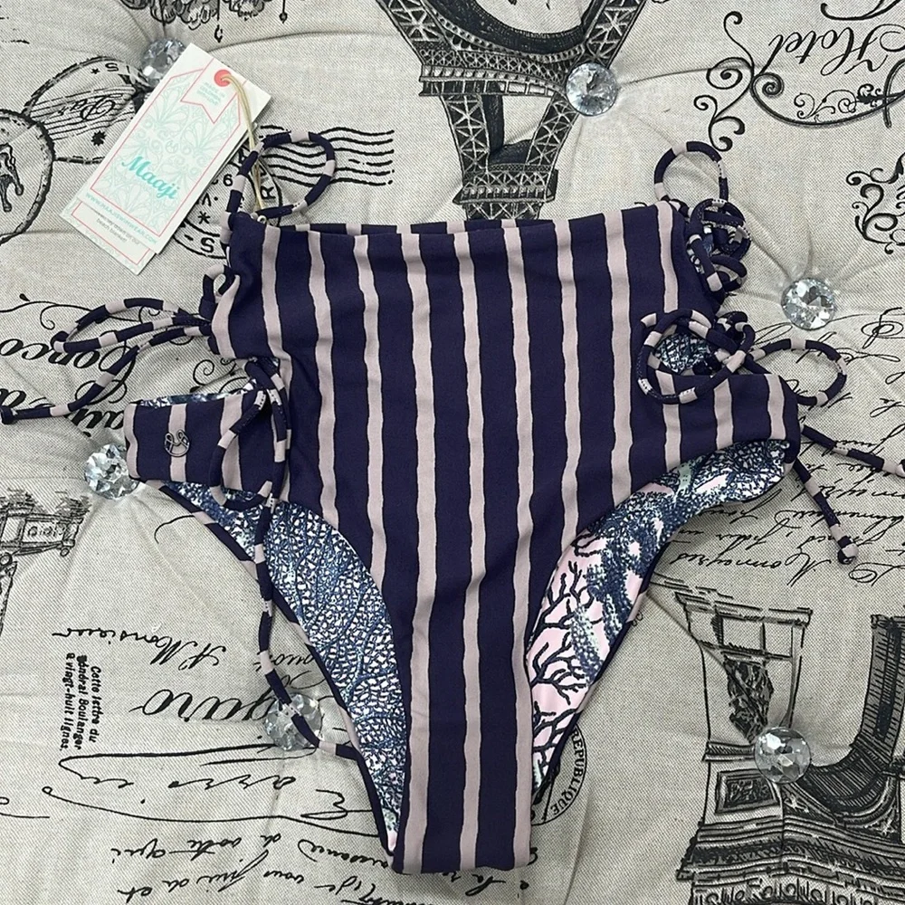 Maaji Acai Smoothie Reversible Cheeky Bikini Bottom - Picture 3 of 11